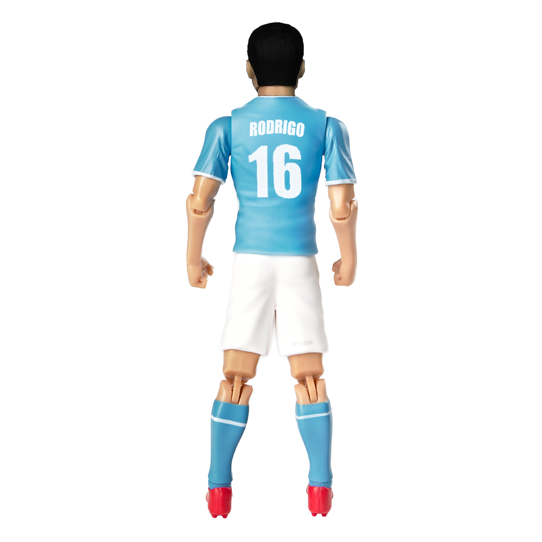 Banbo Toys SOCKERS Manchester City F.C. Rodrigo "Rodri" Hernández Cascante 8" Collectible Soccer Action Figure