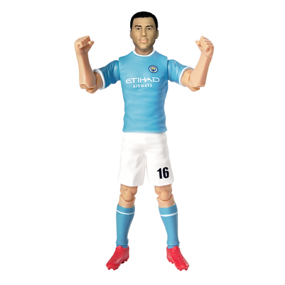 Banbo Toys SOCKERS Manchester City F.C. Rodrigo "Rodri" Hernández Cascante 8" Collectible Soccer Action Figure