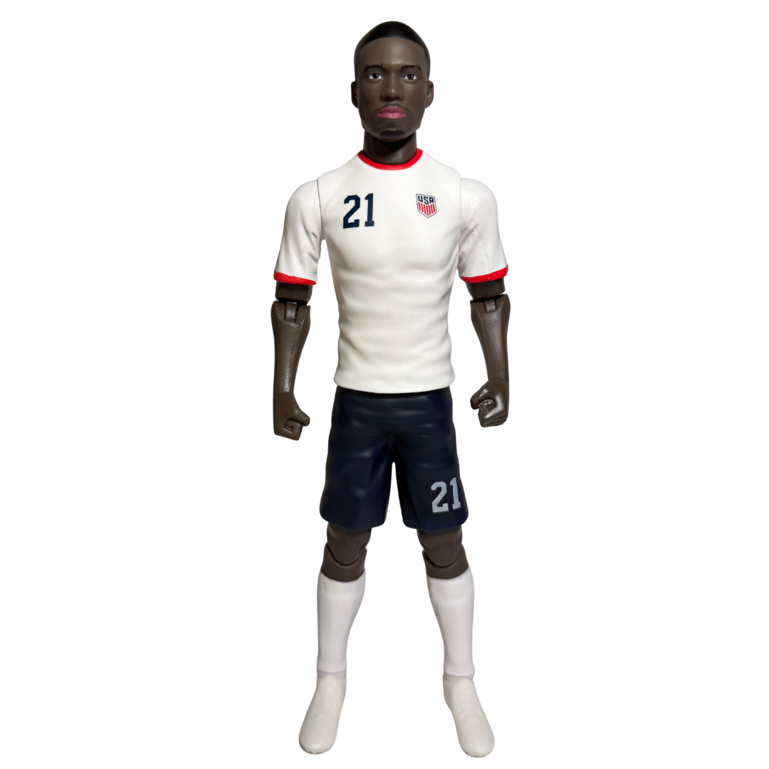 Banbo Toys SOCKERS USMNT Tim Weah 8" Collectible Soccer Action Figure