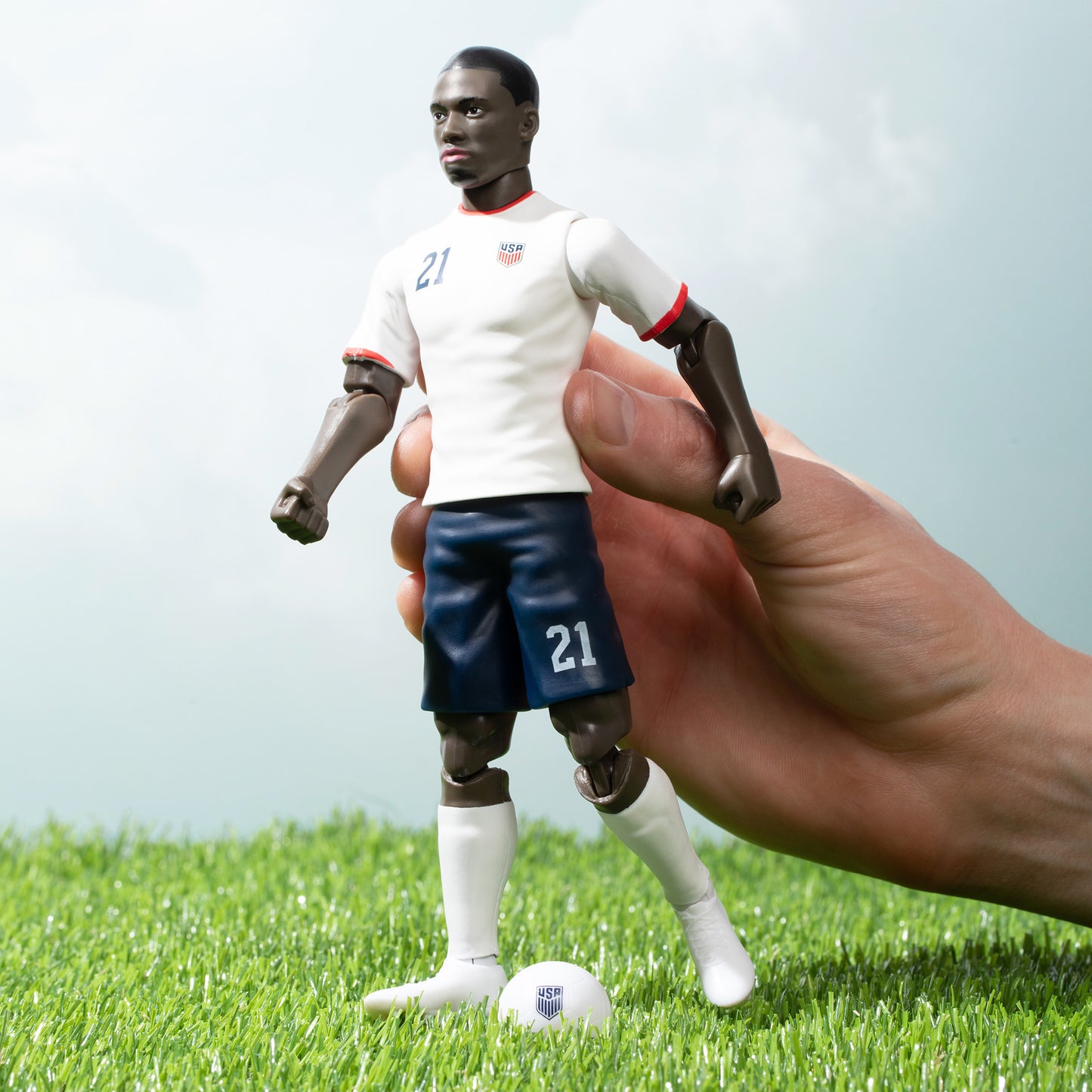 Banbo Toys SOCKERS USMNT Tim Weah 8" Collectible Soccer Action Figure