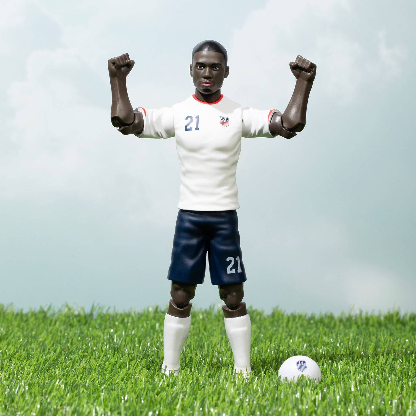 Banbo Toys SOCKERS USMNT Tim Weah 8" Collectible Soccer Action Figure