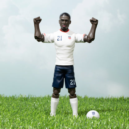 Banbo Toys SOCKERS USMNT Tim Weah 8" Collectible Soccer Action Figure