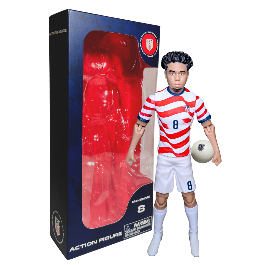 Banbo Toys SOCKERS 2026 USMNT Weston McKennie Home Jersey 8" Collectible Soccer Action Figure