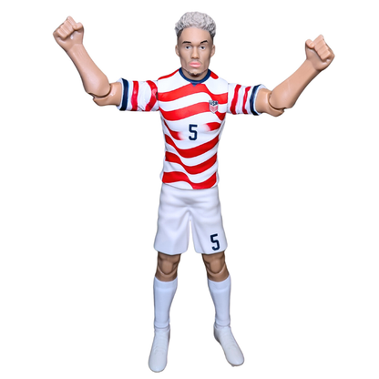 Banbo Toys SOCKERS 2026 USMNT Antonee Robinson Home Jersey 8" Collectible Soccer Action Figure