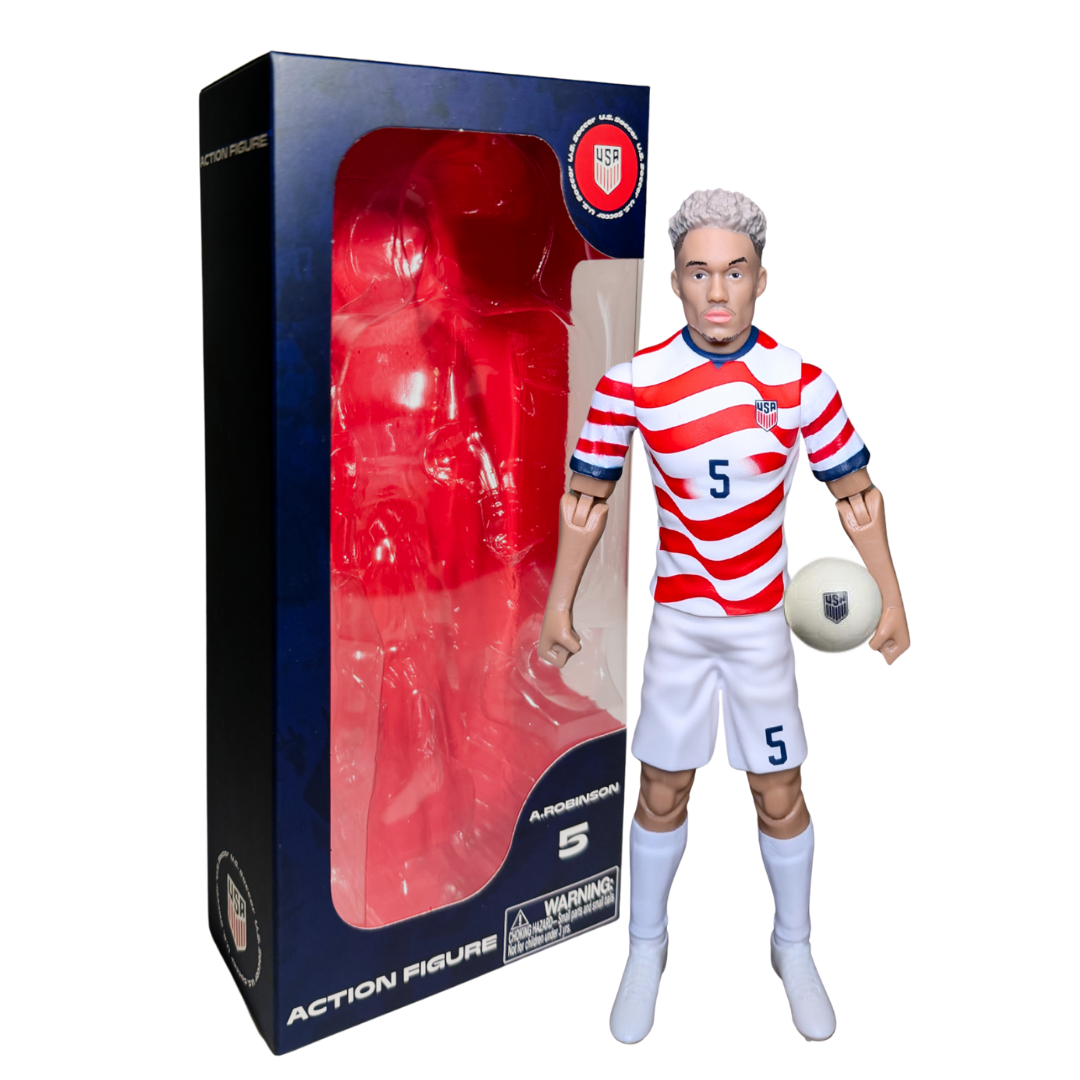 Banbo Toys SOCKERS 2026 USMNT Antonee Robinson Home Jersey 8" Collectible Soccer Action Figure