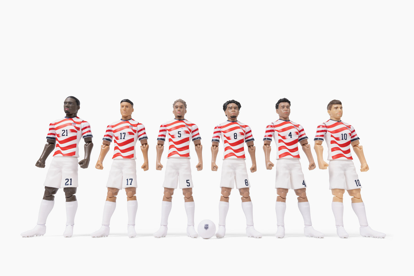 Banbo Toys SOCKERS 2026 USMNT Antonee Robinson Home Jersey 8" Collectible Soccer Action Figure
