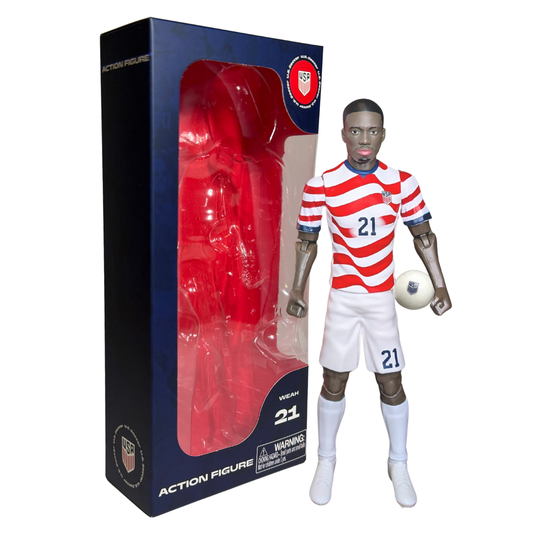 Banbo Toys SOCKERS 2026 USMNT Tim Weah (Home Jersey) 8" Collectible Soccer Action Figure