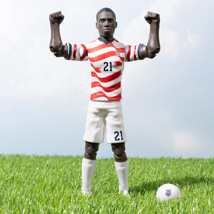 Banbo Toys SOCKERS 2026 USMNT Tim Weah Home Jersey 8" Collectible Soccer Action Figure