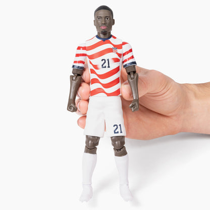 Banbo Toys SOCKERS 2026 USMNT Tim Weah Home Jersey 8" Collectible Soccer Action Figure