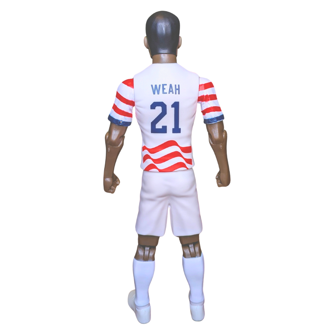 Banbo Toys SOCKERS 2026 USMNT Tim Weah Home Jersey 8" Collectible Soccer Action Figure