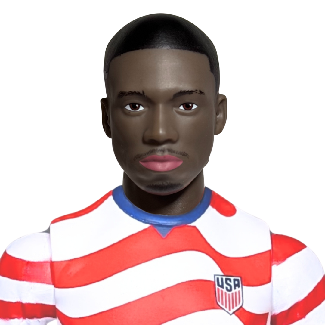 Banbo Toys SOCKERS 2026 USMNT Tim Weah Home Jersey 8" Collectible Soccer Action Figure
