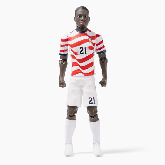 Banbo Toys SOCKERS 2026 USMNT Tim Weah Home Jersey 8" Collectible Soccer Action Figure