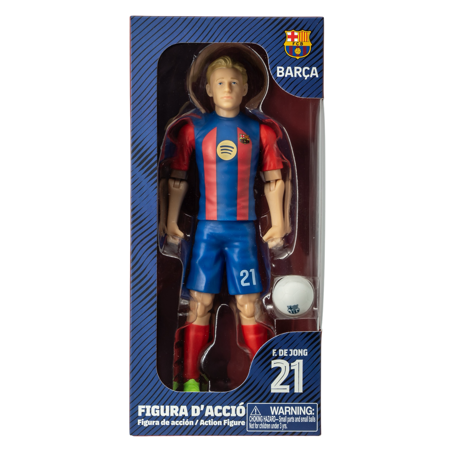 Banbo Toys SOCKERS FC Barcelona Frenkie de Jong 8" Collectible Soccer Action Figure