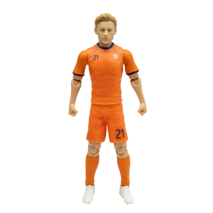 Banbo Toys SOCKERS Netherlands National Frenkie de Jong 8" Collectible Soccer Action Figure