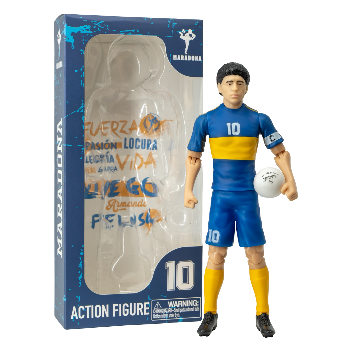 Banbo Toys SOCKERS Boca Juniors Diego Maradona 8" Collectible Soccer Action Figure