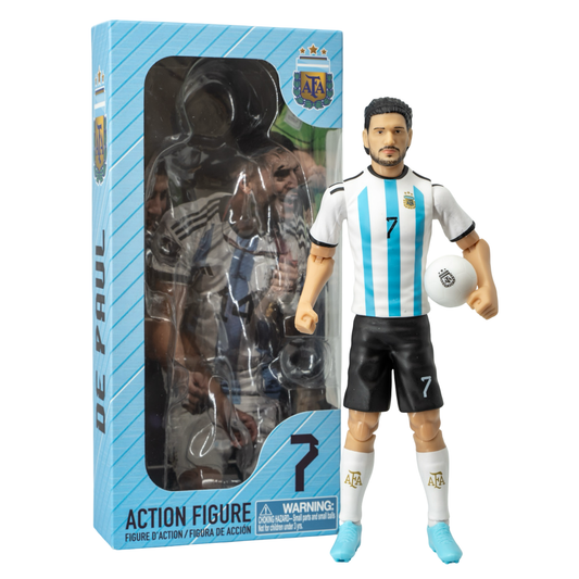 Banbo Toys SOCKERS Argentina National Rodrigo De Paul 8" Collectible Soccer Action Figure