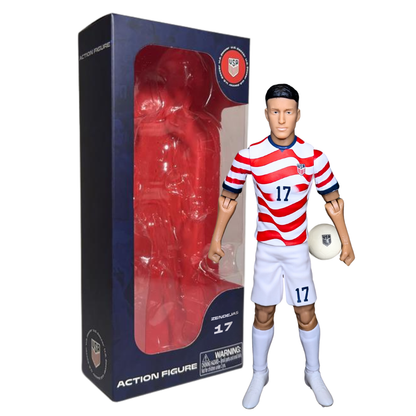 Banbo Toys SOCKERS 2026 USMNT Alejandro Zendejas Home Jersey 8" Collectible Soccer Action Figure