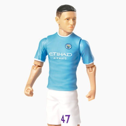 Banbo Toys SOCKERS Manchester City F.C. Phil Foden 8" Collectible Soccer Action Figure