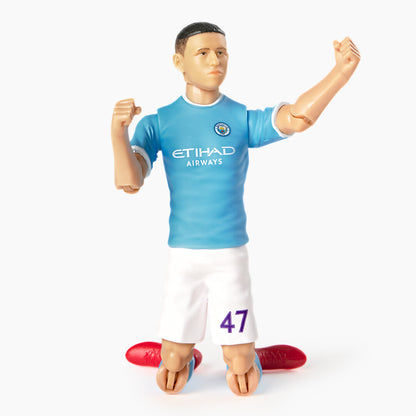 Banbo Toys SOCKERS Manchester City F.C. Phil Foden 8" Collectible Soccer Action Figure