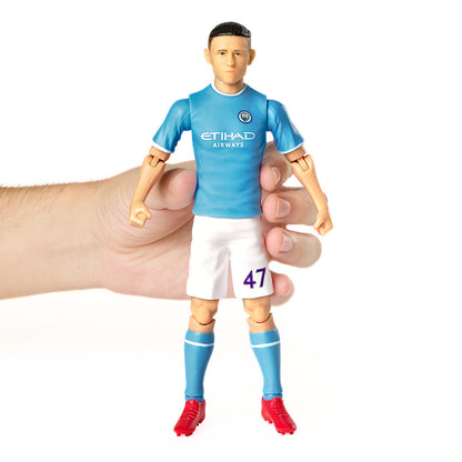 Banbo Toys SOCKERS Manchester City F.C. Phil Foden 8" Collectible Soccer Action Figure