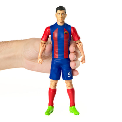 Banbo Toys SOCKERS FC Barcelona Robert Lewandowski 8" Collectible Soccer Action Figure