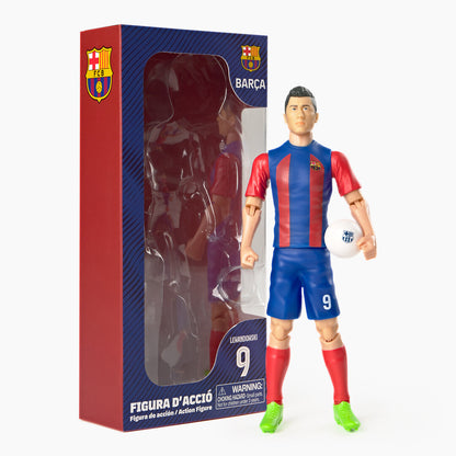 Banbo Toys SOCKERS FC Barcelona Robert Lewandowski 8" Collectible Soccer Action Figure