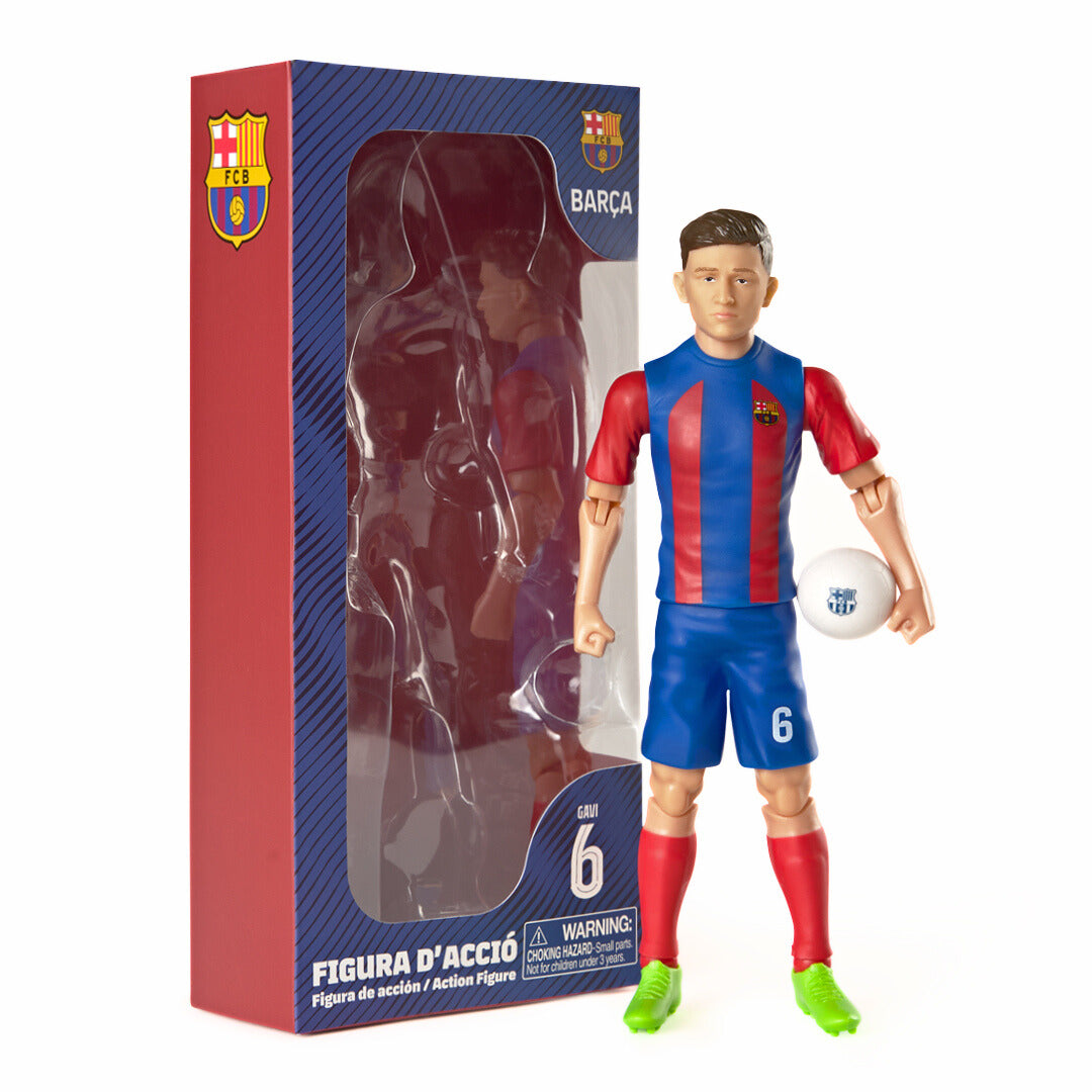 Banbo Toys SOCKERS FC Barcelona Gavi 8" Collectible Soccer Action Figure