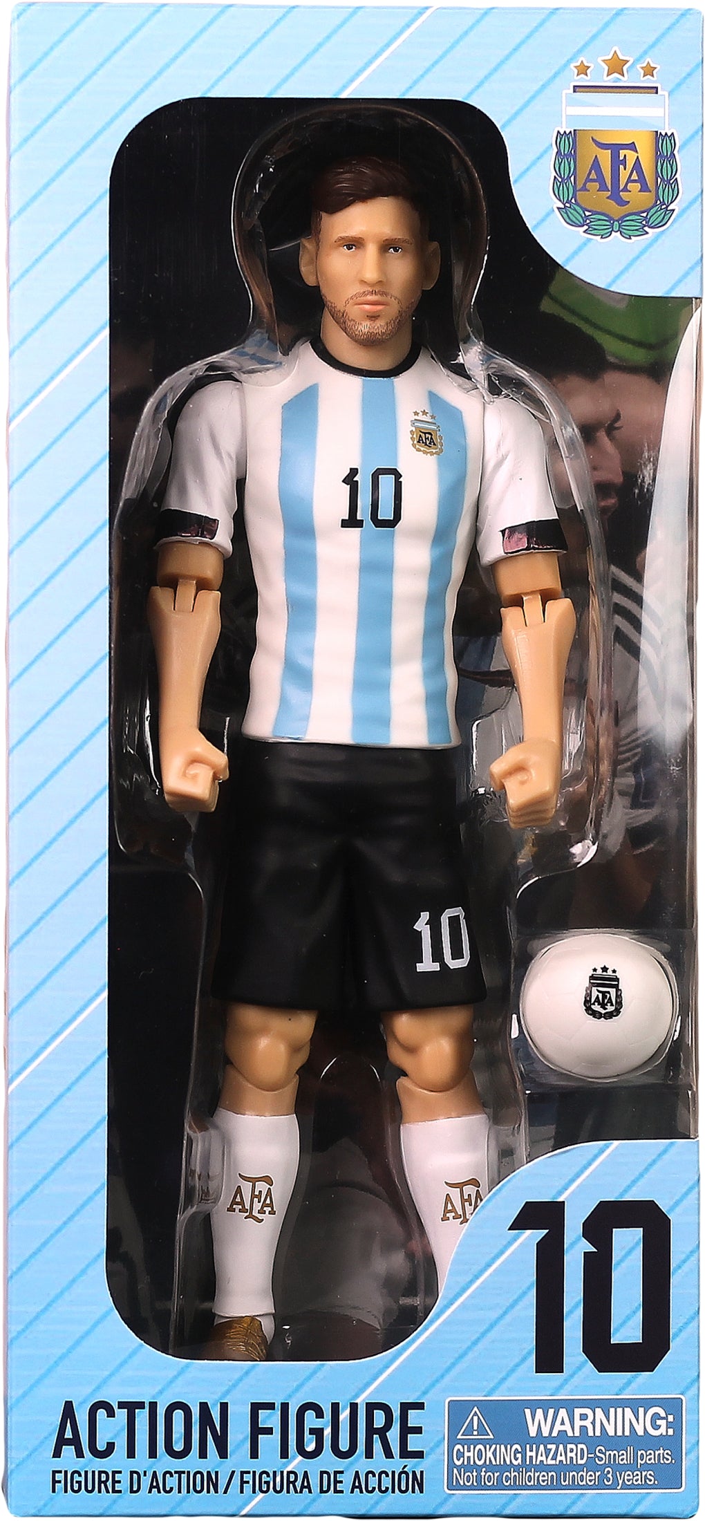 Banbo Toys SOCKERS Argentina Lionel Messi 8" Collectible Soccer Action Figure