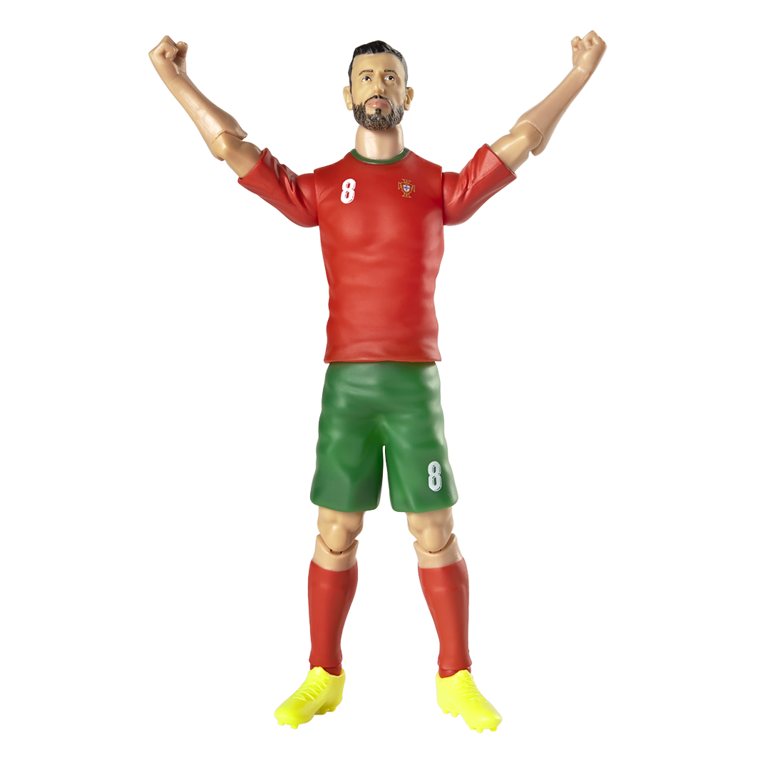 Banbo Toys SOCKERS Portugal National Bruno Fernandes 8" Collectible Soccer Action Figure