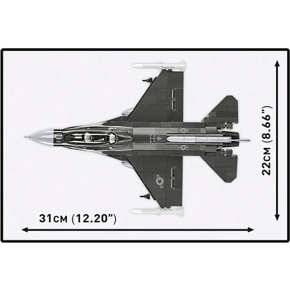 COBI Armed Forces SU-57 Felon Aircraft F-16D Fighting Falcon Plane Building Set, 436 Pieces