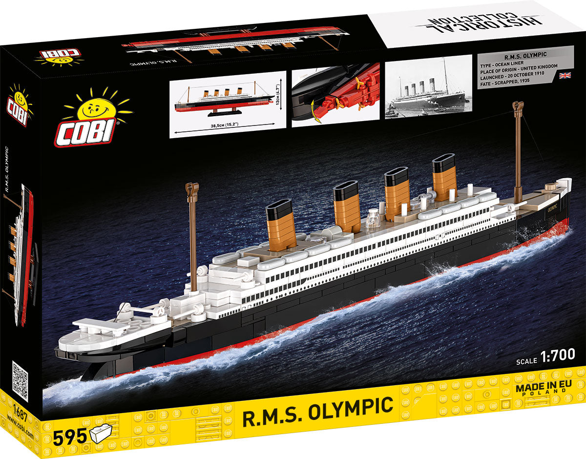 COBI Historical Collection Great War R.M.S. OLYMPIC /1911 Building Set, 595 Pieces