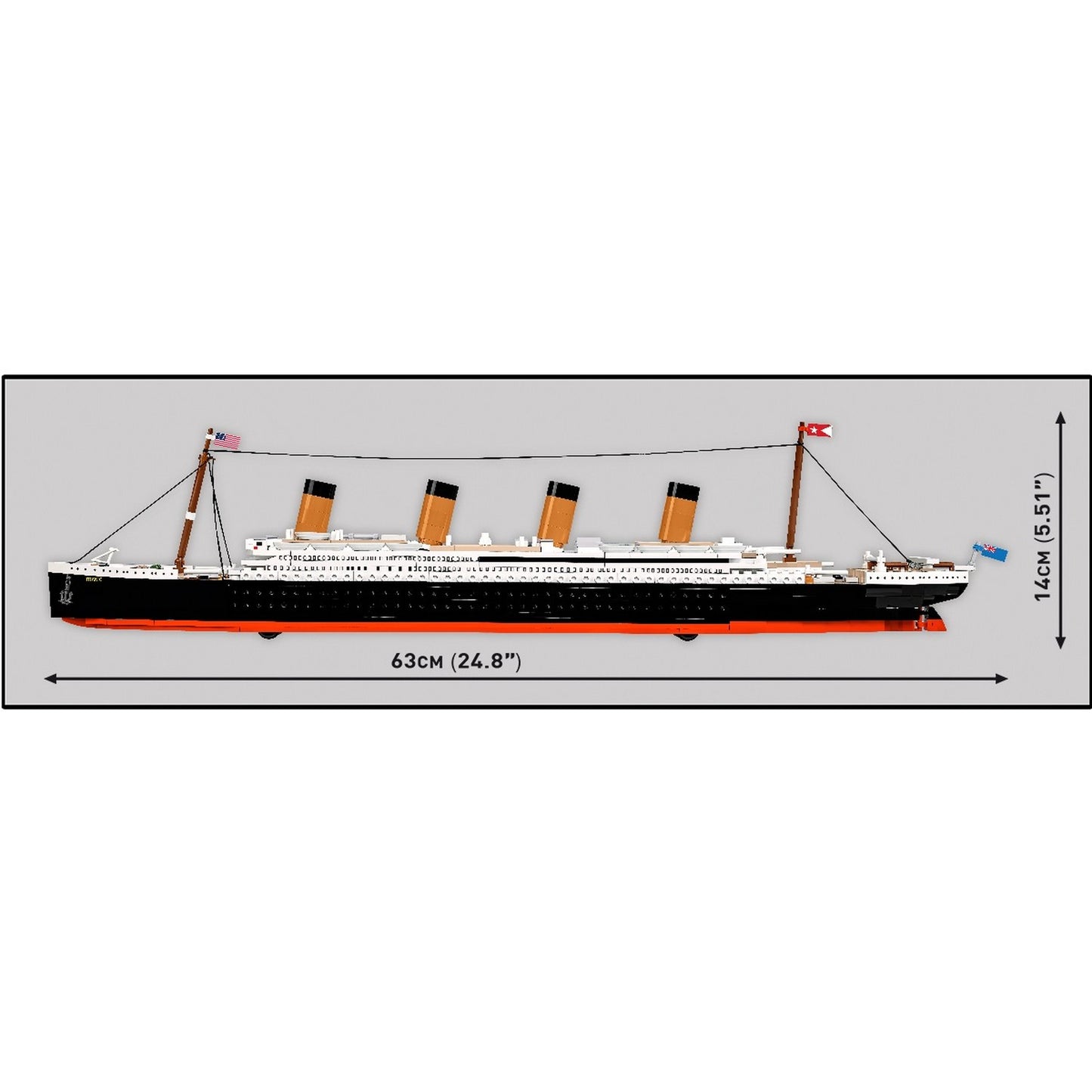 COBI Historical Collection Titanic, 848 pieces Building Set