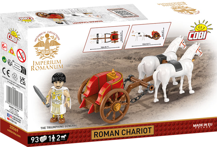 COBI Historical Collection: Imperium Romanum Roman Chariot Building Set, 93 Pieces