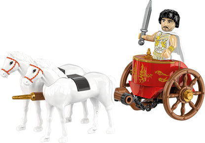 COBI Historical Collection: Imperium Romanum Roman Chariot Building Set, 93 Pieces