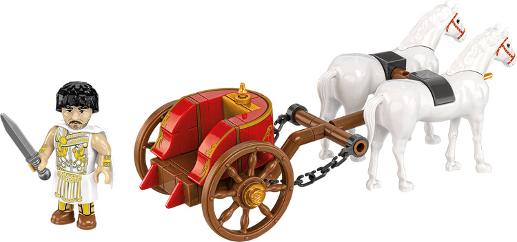 COBI Historical Collection: Imperium Romanum Roman Chariot Building Set, 93 Pieces