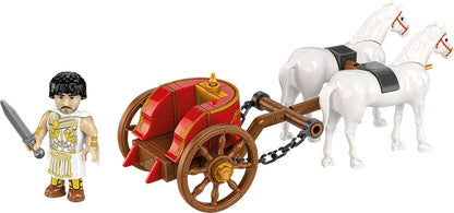 COBI Historical Collection: Imperium Romanum Roman Chariot Building Set, 93 Pieces