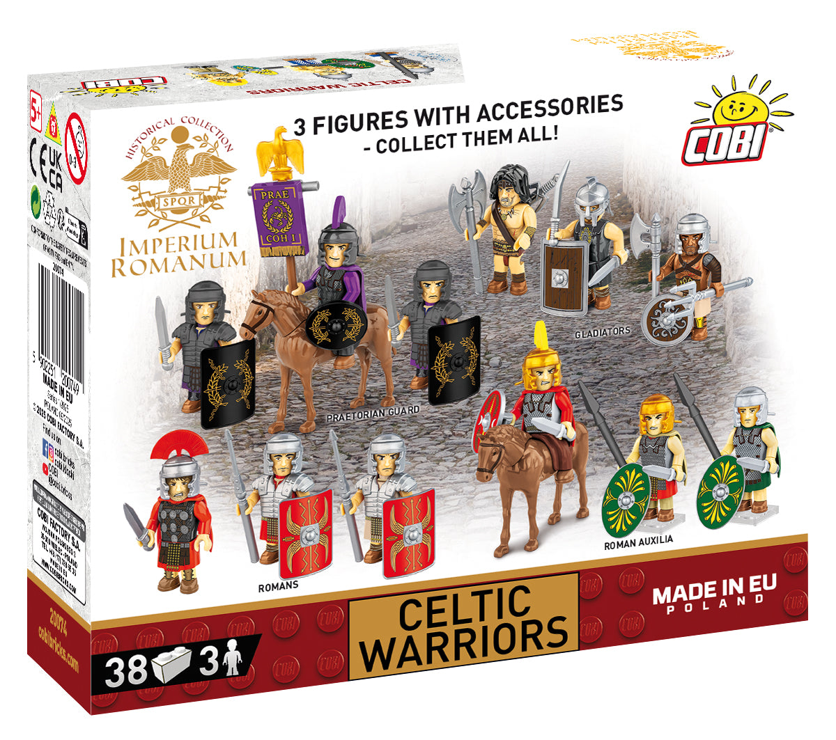 COBI Imperium Romanum Celtic Warriors Building Set, 38 Pieces