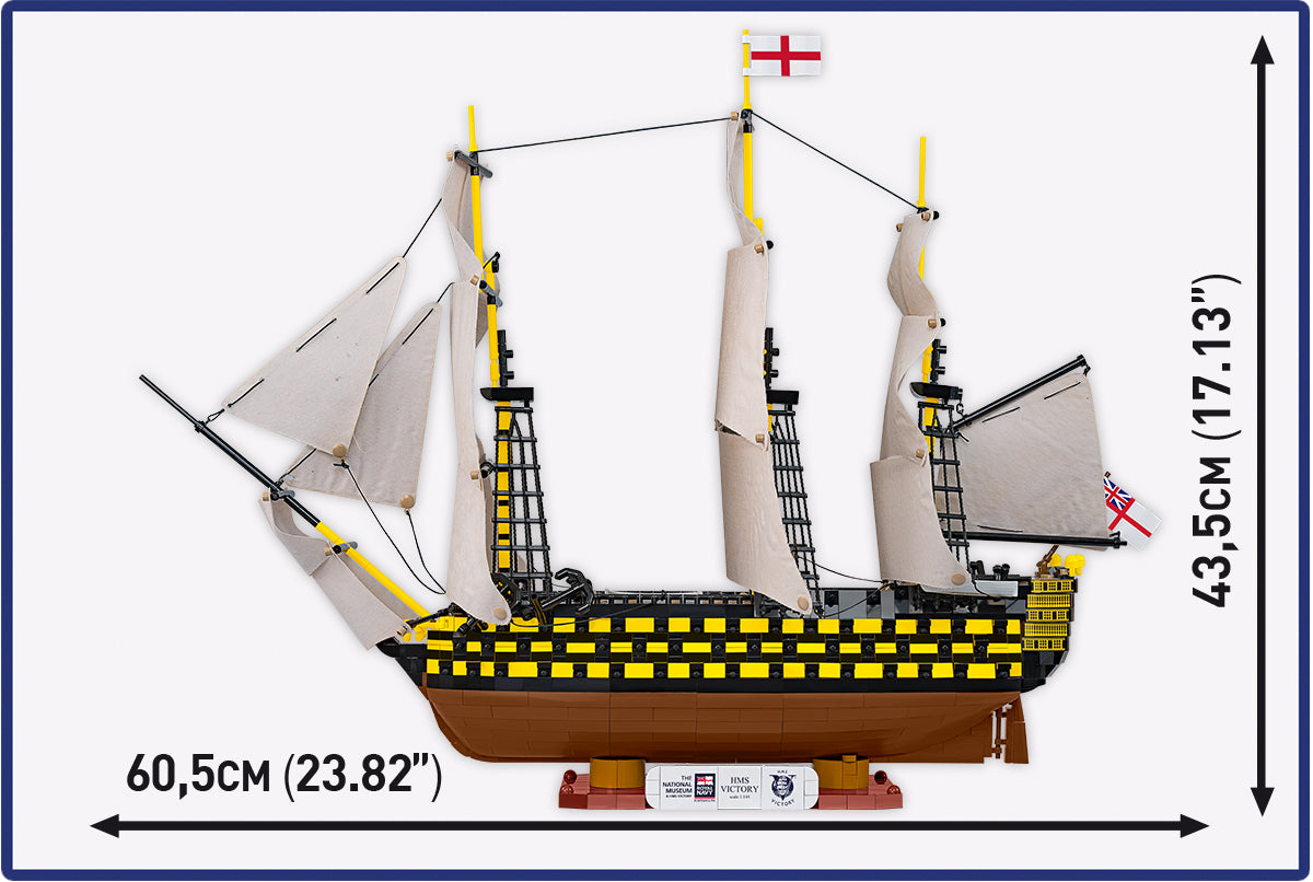 COBI Historical Collection HMS Victory (Trafalgar 1805) Building Set, 2517 Pieces