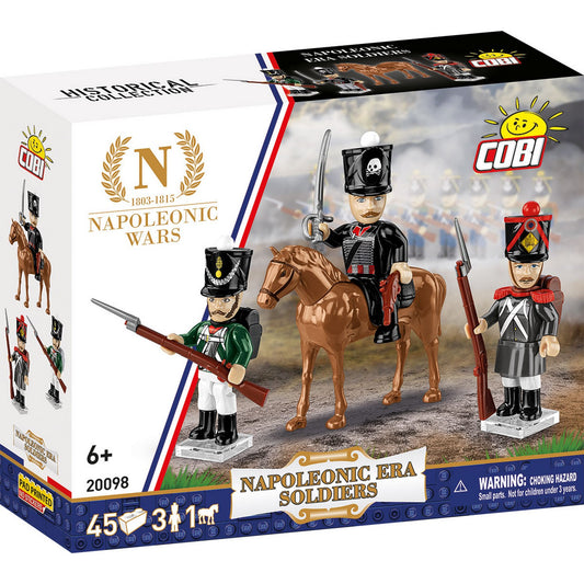 COBI Napoleonic War Napoleonic Era Soldiers Building Set, 45-pieces