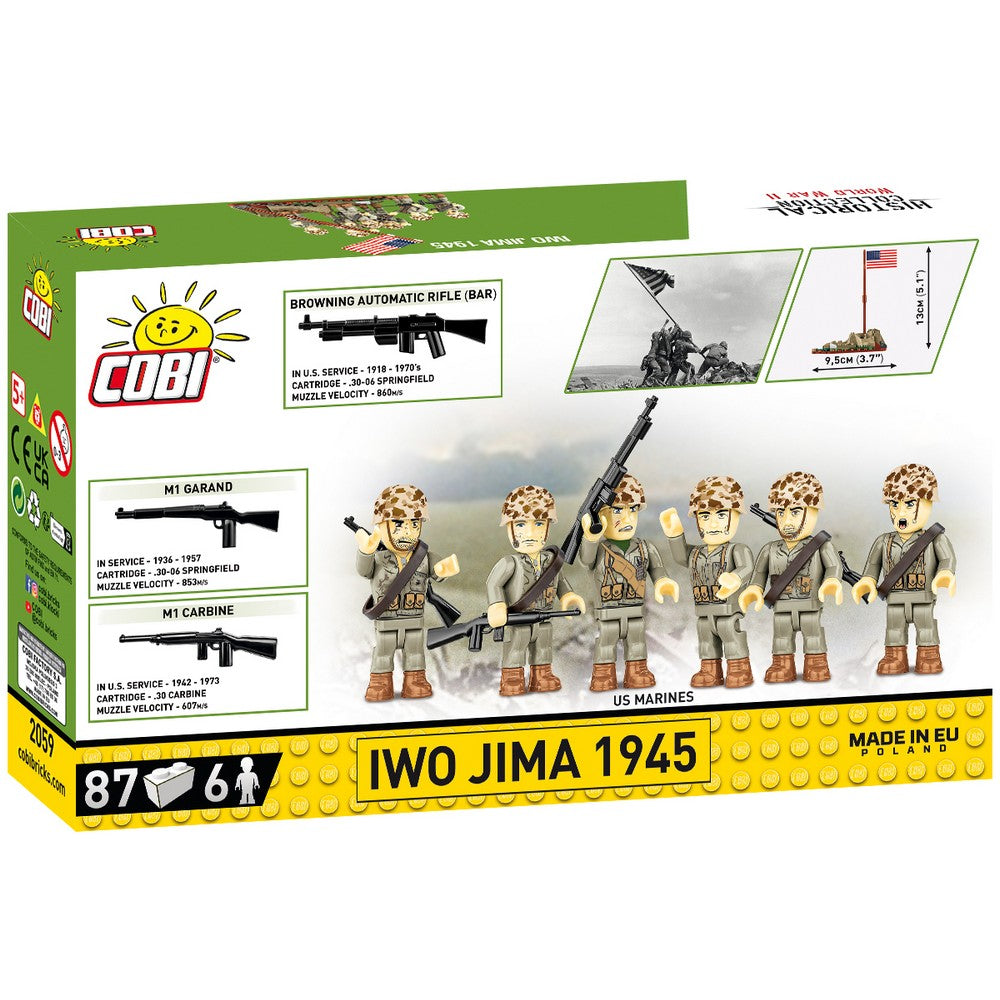 COBI Historical Collection Raising the Flag on Iwo Jima Building Set, 87 Pieces