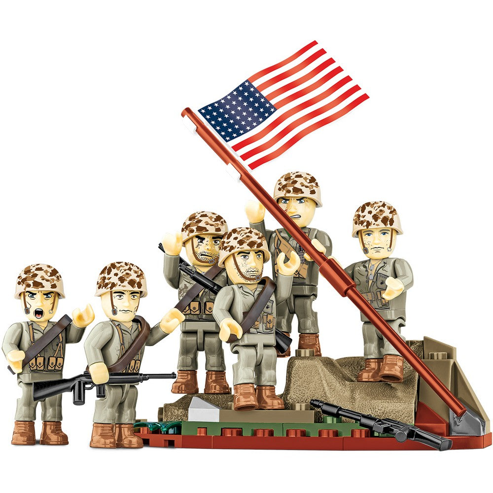 COBI Historical Collection Raising the Flag on Iwo Jima Building Set, 87 Pieces
