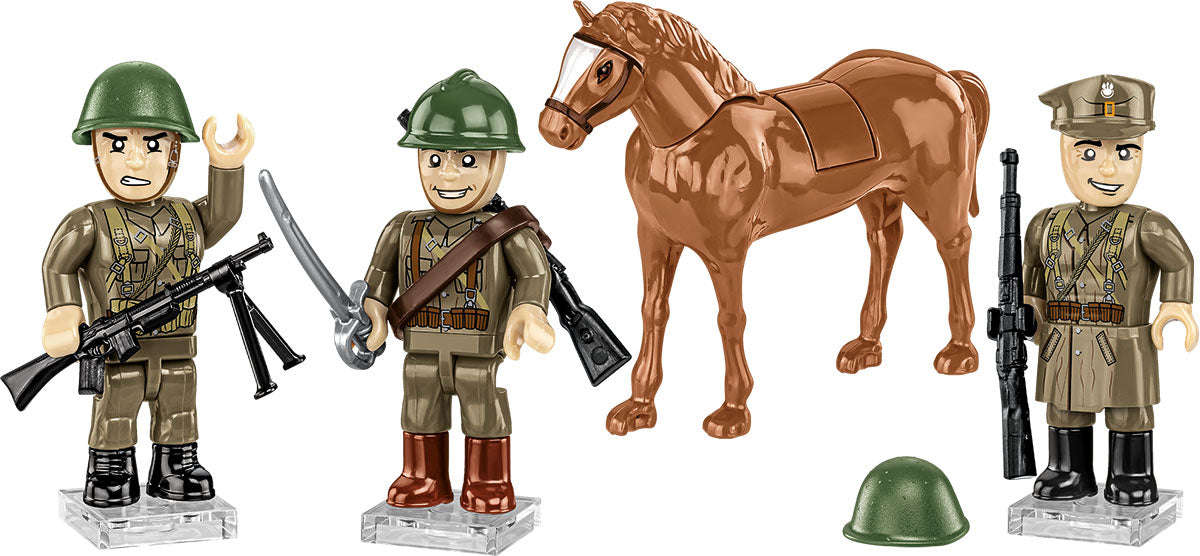 COBI Historical Collection WWII Polish Uhlans Building Set, 44 Pieces