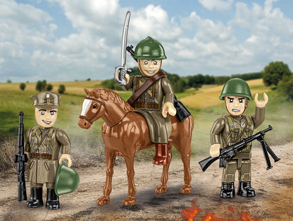 COBI Historical Collection WWII Polish Uhlans Building Set, 44 Pieces