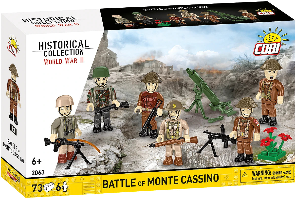 COBI Historical Collection WWII Battle of Monte Cassino Building Set, 73 Pieces
