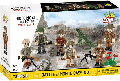 COBI Historical Collection WWII Battle of Monte Cassino Building Set, 73 Pieces