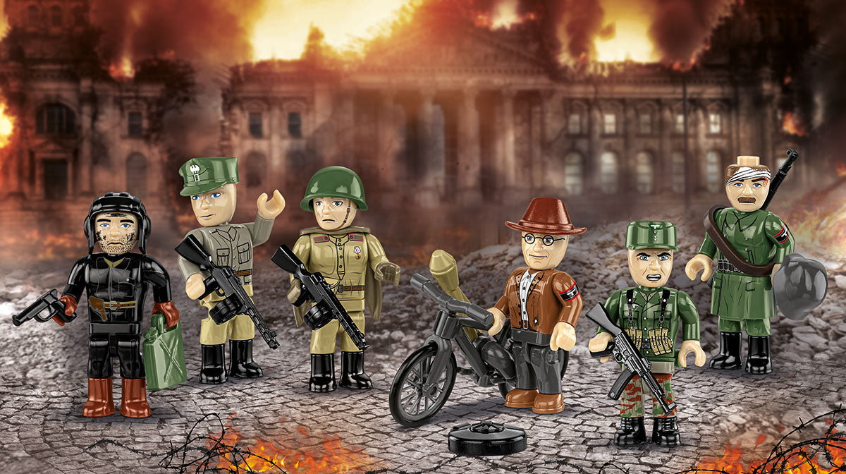COBI Historical Collection WWII Battle of Berlin Building Set, 77-pieces