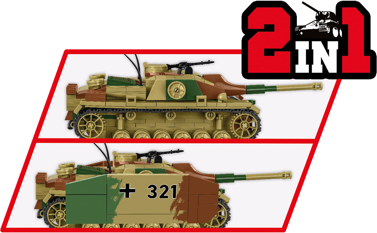 COBI Historical Collection WWII Sturmgeschutz III Ausf. G (2-in-1) TANK HUNTER TEAM - EXECUTIVE EDITION