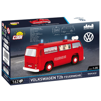 COBI Action Town Volkswagen T2B Feuerwehr Vehicle Building Set, 162 PIeces