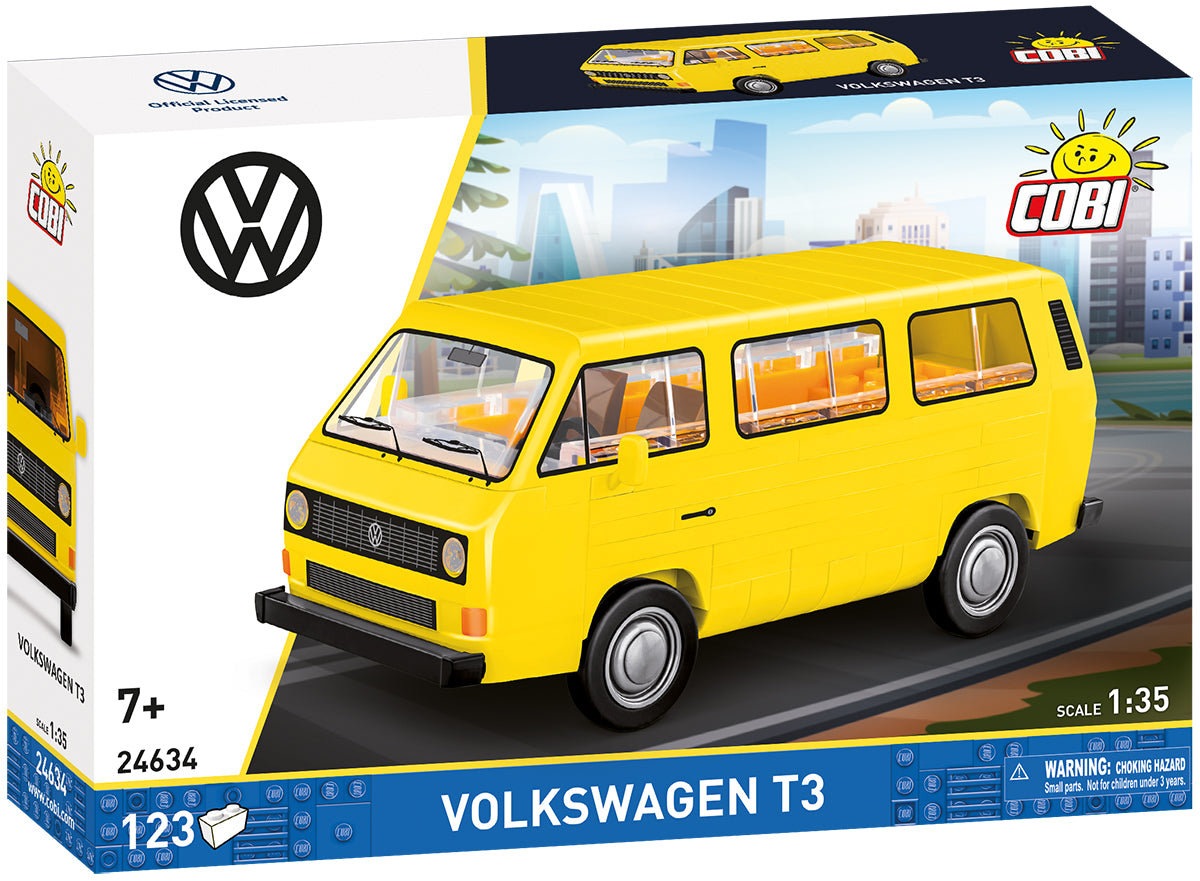 COBI Volkswagen Transporter III (T3) 1979 Vehicle Building Set, 123 Pieces