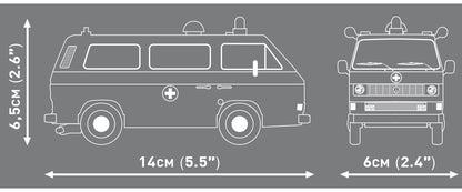 COBI Volkswagen T3 Krankenwagen Vehicle Building Set, 141 Pieces